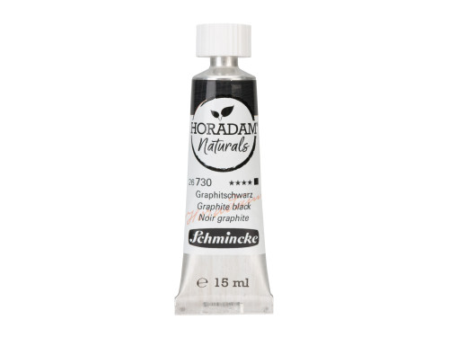 Horadam Naturals watercolor paint - Schmincke - 730, Grapite Black, 15 ml