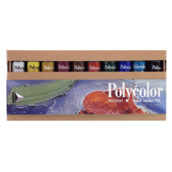 Set of Polycolor acrylic paints - Maimeri - 10 x 20 ml