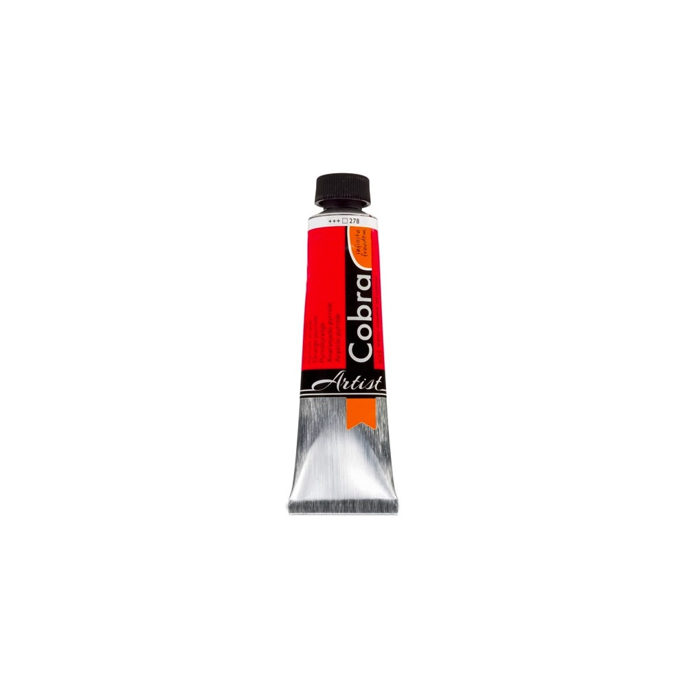 Farba olejna Cobra Artist - Cobra - 278, Pyrrole Orange, 40 ml