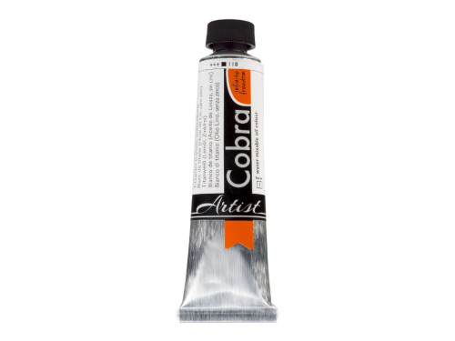 Cobra Artist oil paints - Cobra - 118, Titanium White (linseed oil), 40 ml
