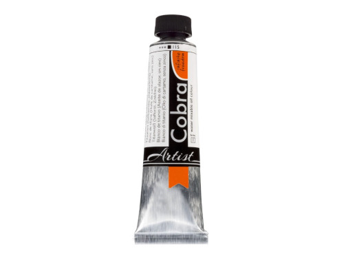 Cobra Artist oil paints - Cobra - 115, Titanium White (safflower oil), 40 ml