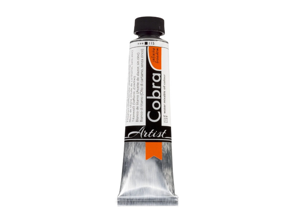 Cobra Artist oil paints - Cobra - 115, Titanium White (safflower oil), 40 ml