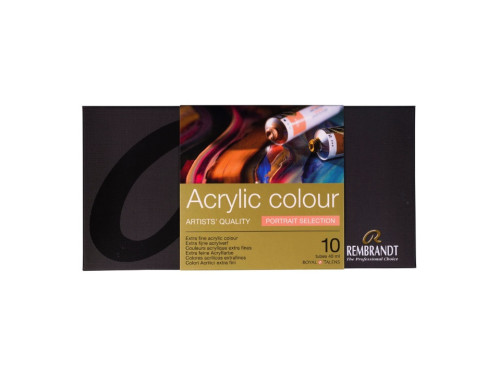 Zestaw farb akrylowych Portrait - Rembrandt - 10 kolorów x 40 ml