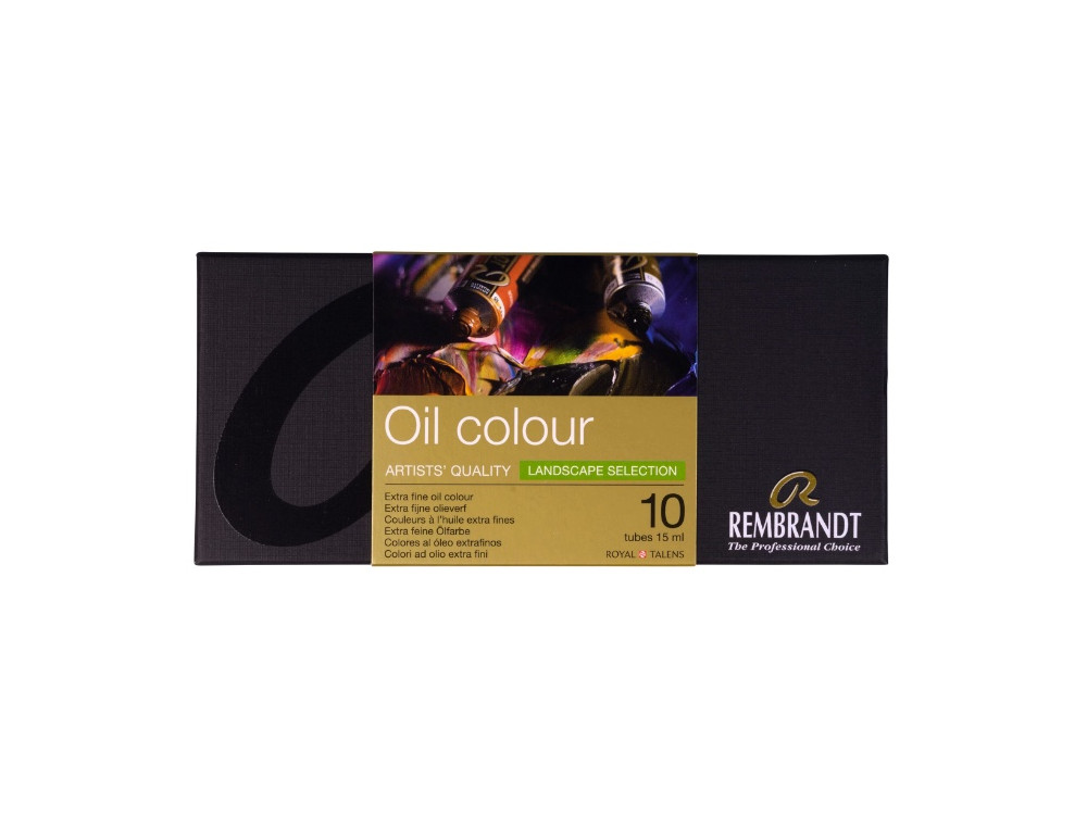 Zestaw farb olejnych Landscape - Rembrandt - 10 kolorów x 15 ml