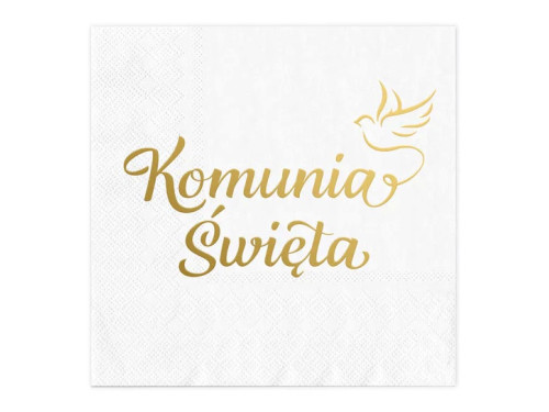 Paper napkins Komunia Święta - 10 pcs.