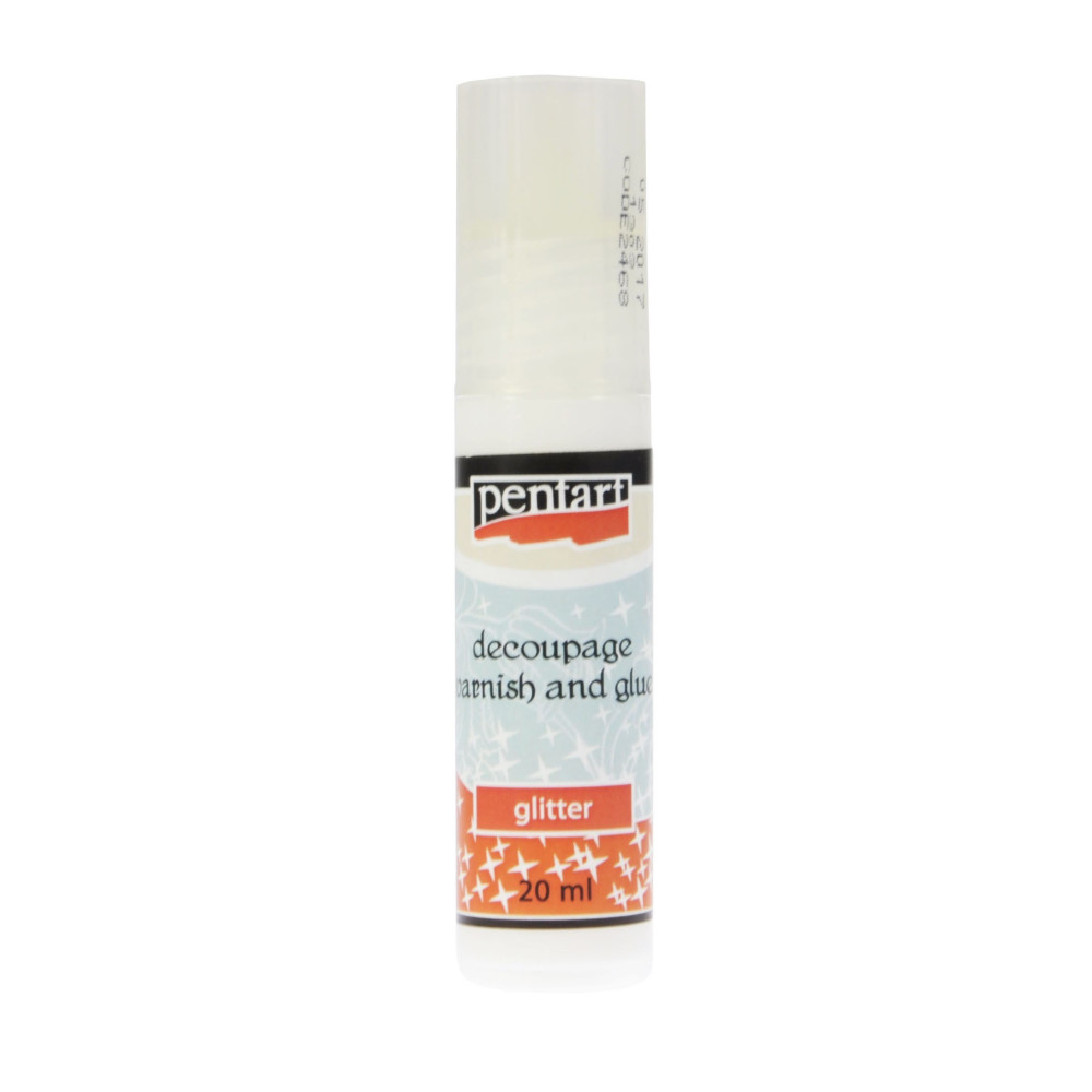 Decoupage glitter varnish and glue - Pentart - 20 ml