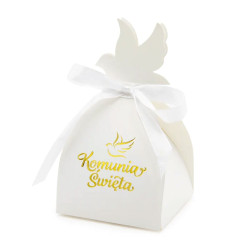 Boxes for guests Komunia Święta - gold, 6 pcs.