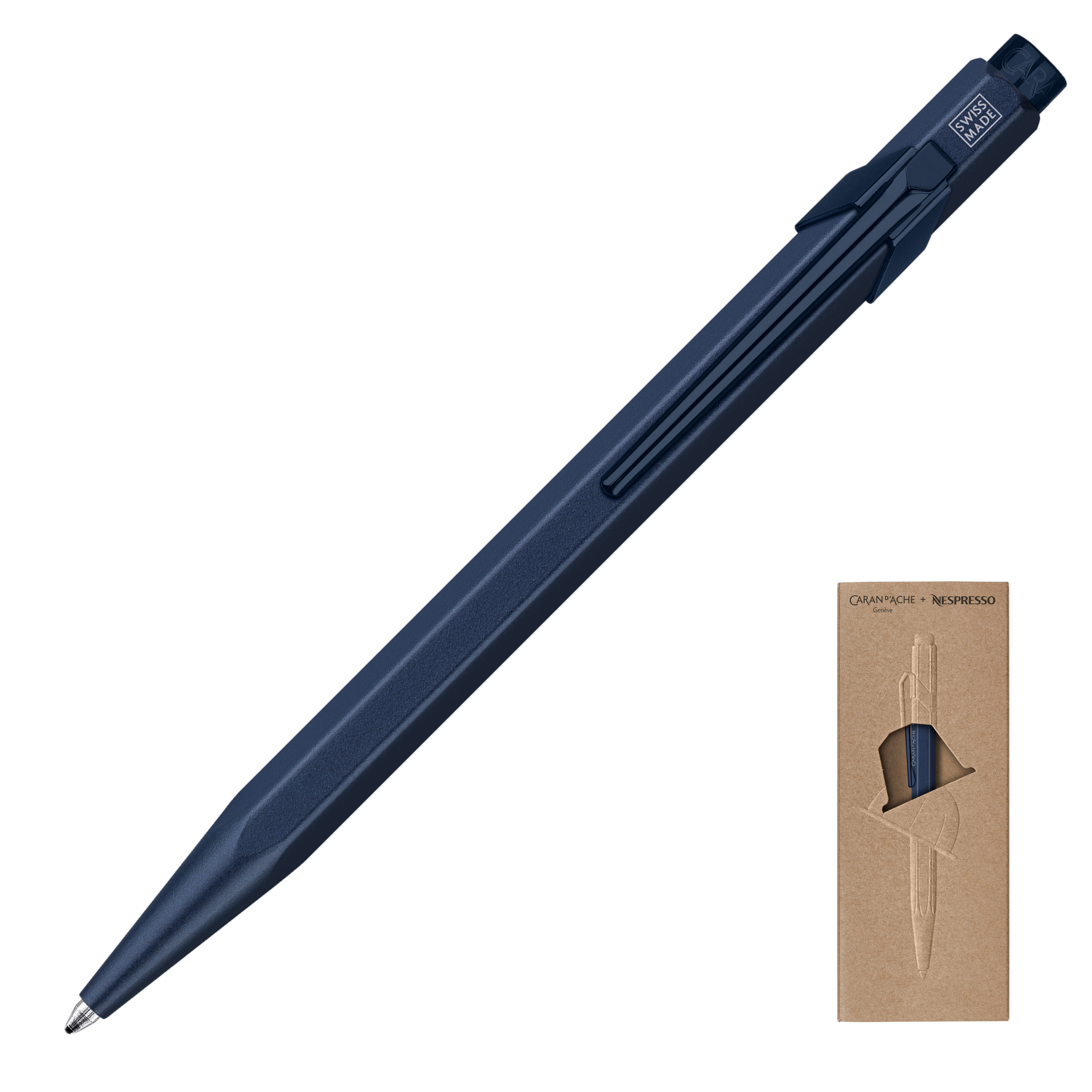 CARAN d'ACHE - CARAN D'ACHE x Nespresso 849  ボールペン ブルー ballpoint-849-nespresso-pen-