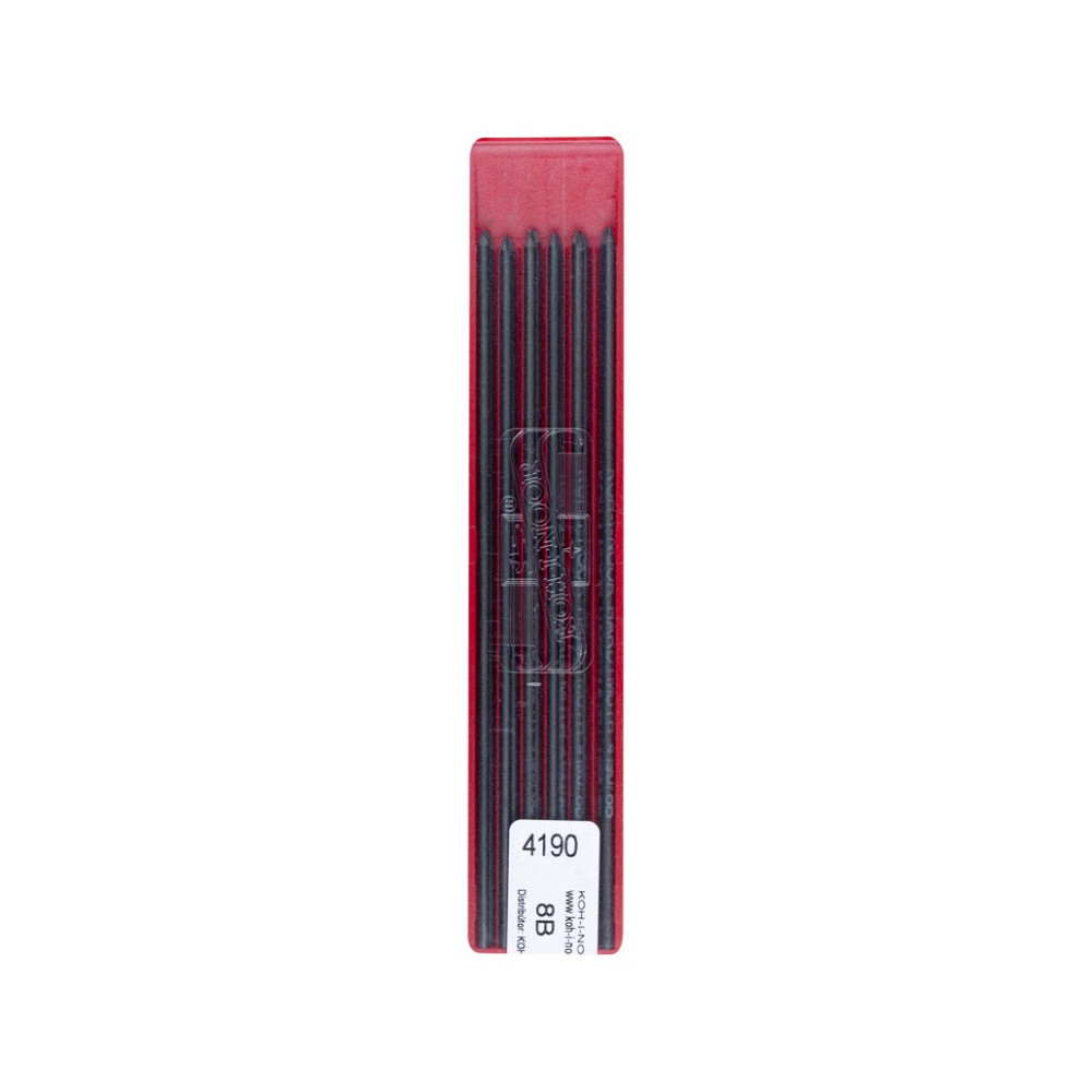 Auto-feed mechanical pencil lead refills - Koh-I-Noor - 8B, 2 mm