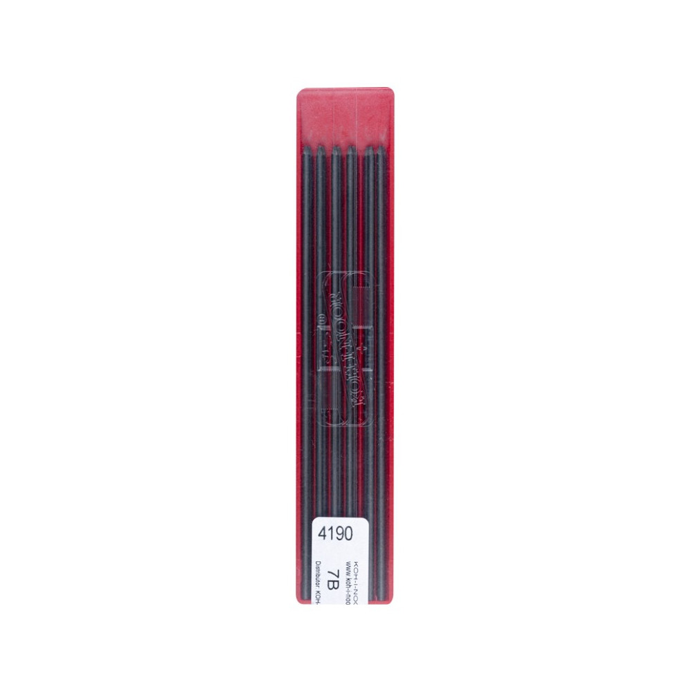 Auto-feed mechanical pencil lead refills - Koh-I-Noor - 7B, 2 mm