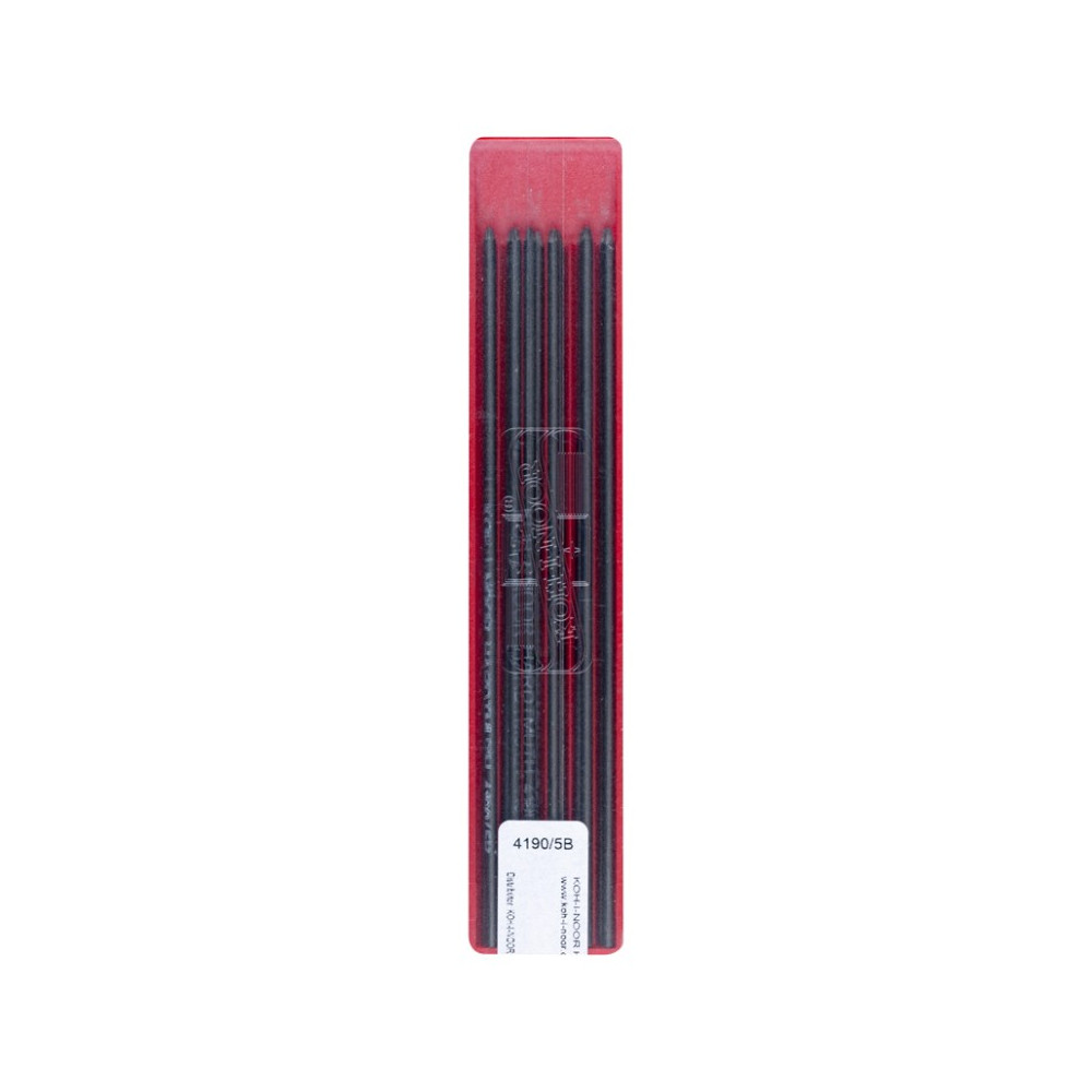 Auto-feed mechanical pencil lead refills - Koh-I-Noor - 5B, 2 mm