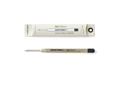 Drehgriffel gel ballpoint pen refill - Leuchtturm1917 - Flow Black