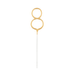 Sparklers Number 8 - gold, 17 cm