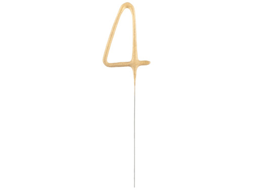 Sparklers Number 4 - gold, 17 cm