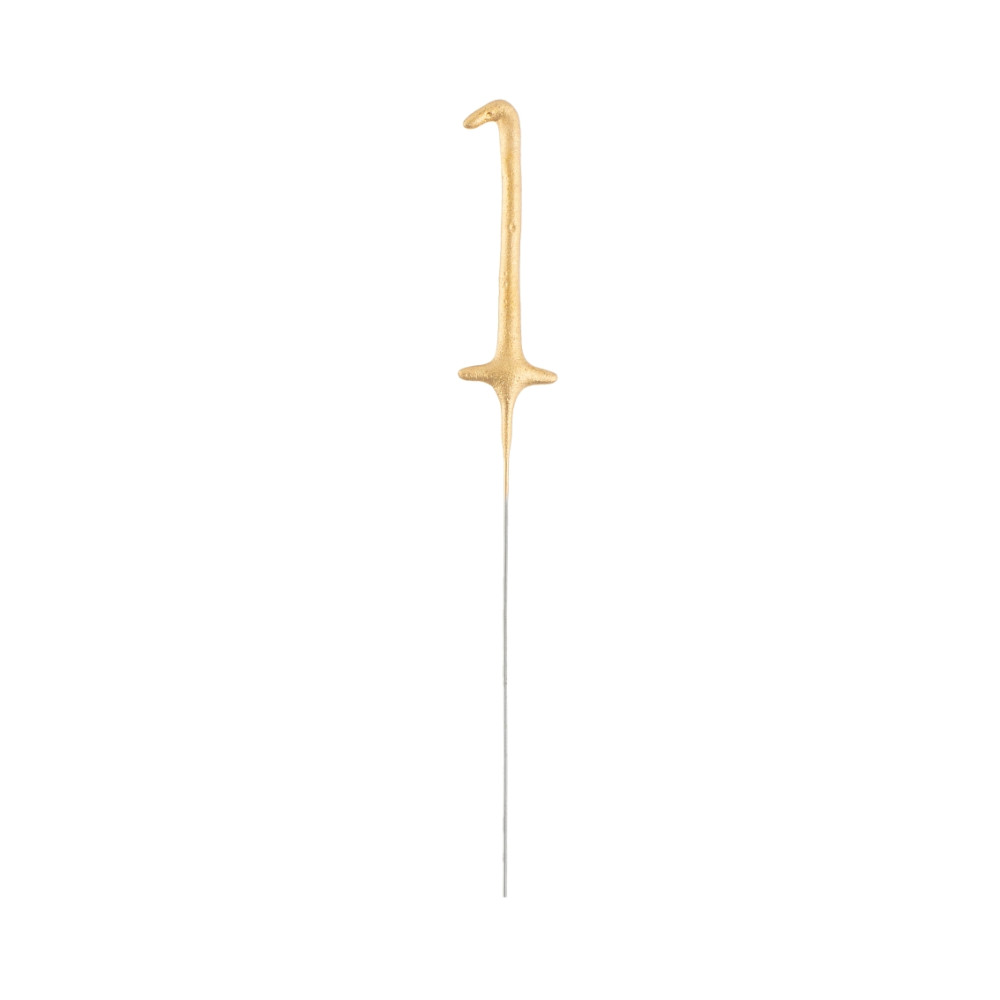 Sparklers Number 1 - gold, 17 cm
