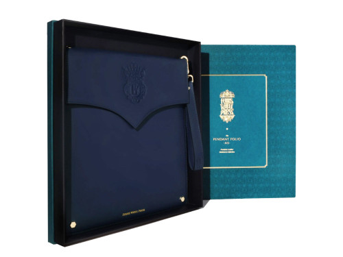The Pendant Leather Folio A5 - Ferris Wheel Press - Navy
