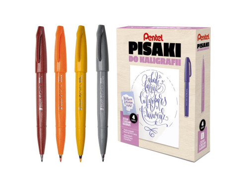Kurs letteringu, zestaw do kaligrafii - Pentel - EFGN