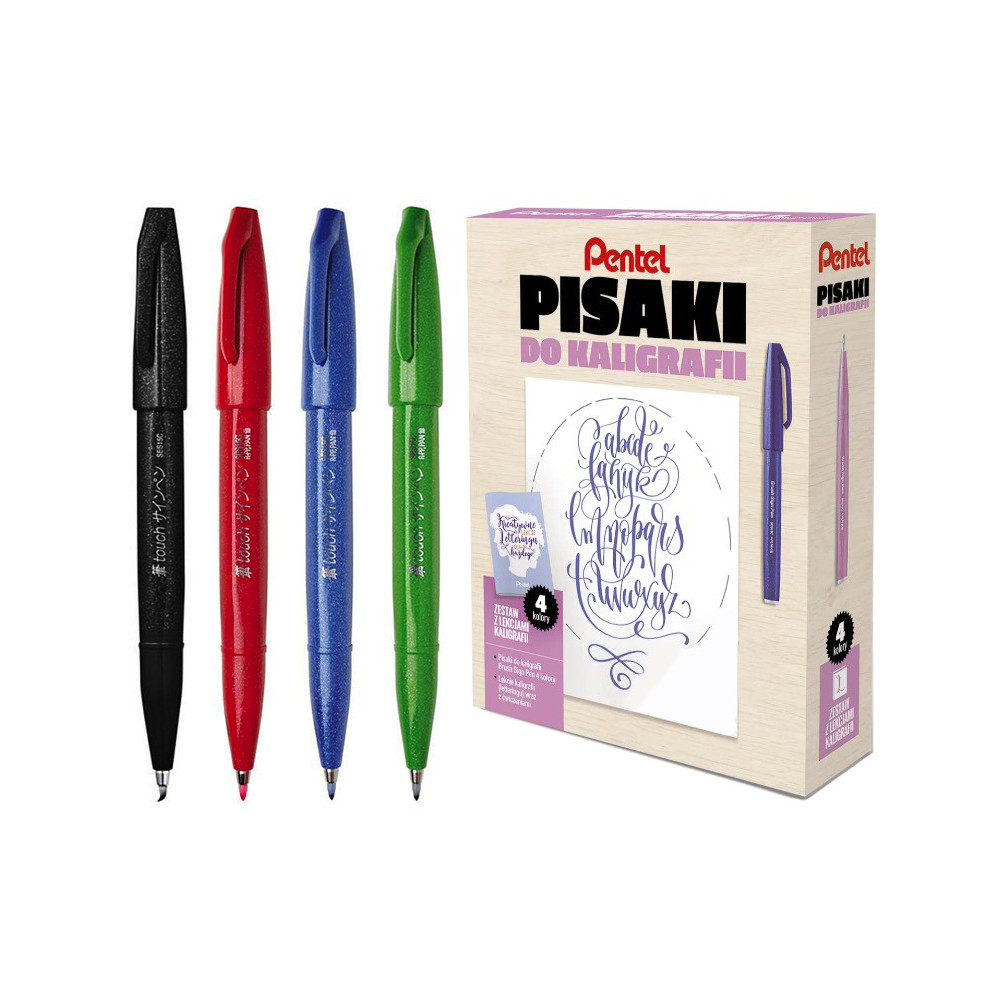 Lettering course Pentel ABCD calligraphy kit