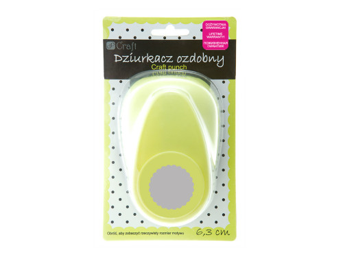 Dziurkacz ozdobny Kółko z falbanką - DpCraft - 6,3 cm