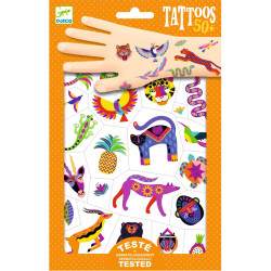 Zestaw tatuaży dla dzieci - Djeco - Egzotyka