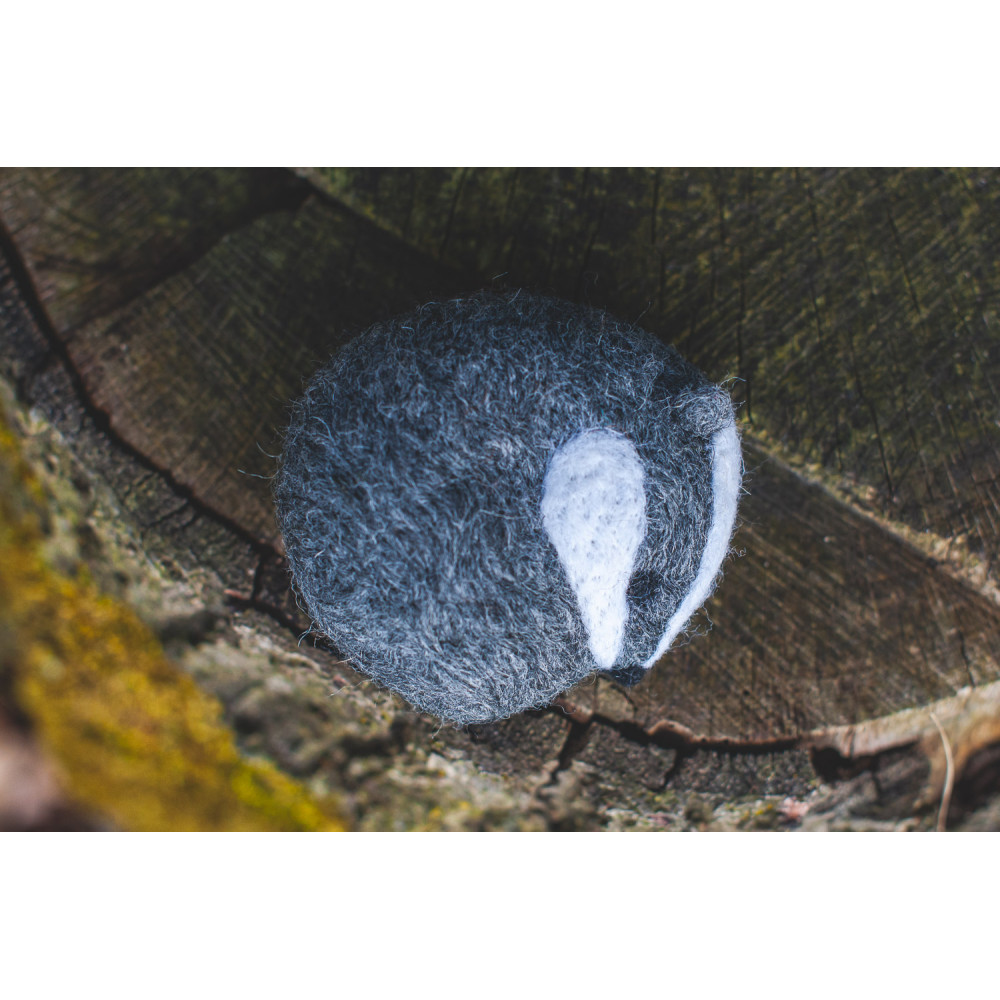 Needle Felting Kit - AgnaWoolArt - Badger
