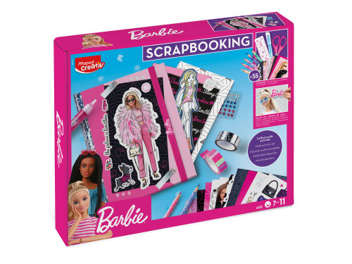 Zestaw do scrapbookingu Barbie dla dzieci - Maped