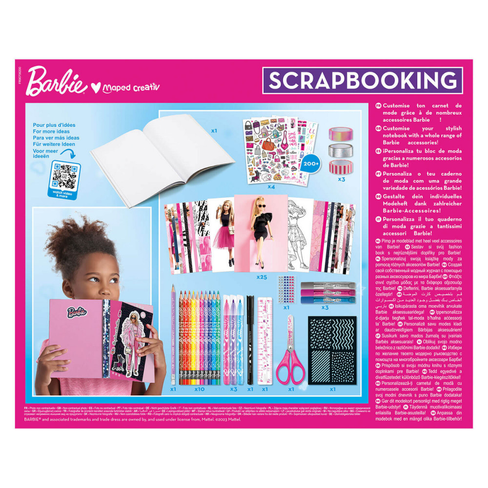 Zestaw do scrapbookingu Barbie dla dzieci - Maped