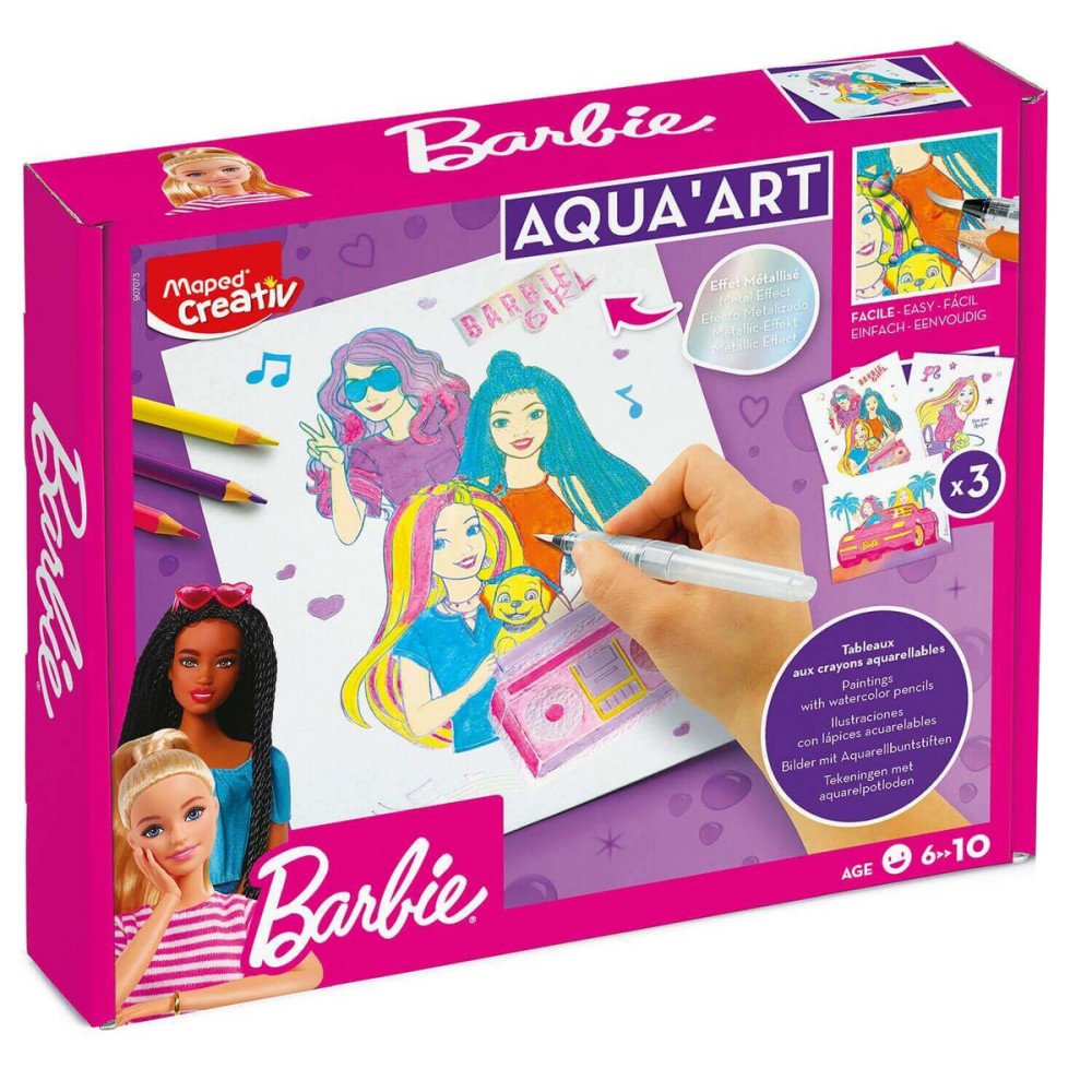 Creativ Aqua Art Barbie set for kids - Maped