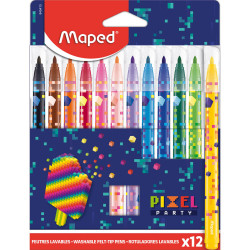 Set of Pixel felt-tip pens - Maped - 12 pcs.