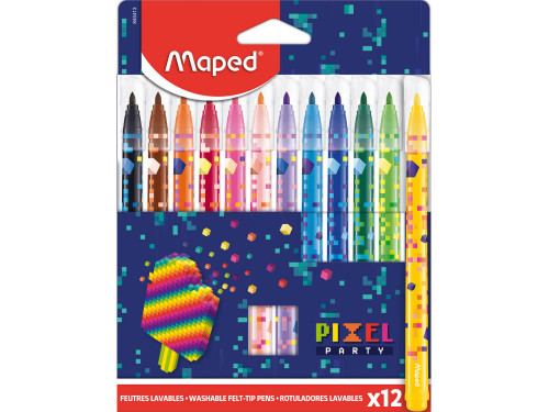Set of Pixel felt-tip pens - Maped - 12 pcs.