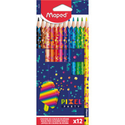Set of Pixel colored pencils - Maped - 12 pcs.