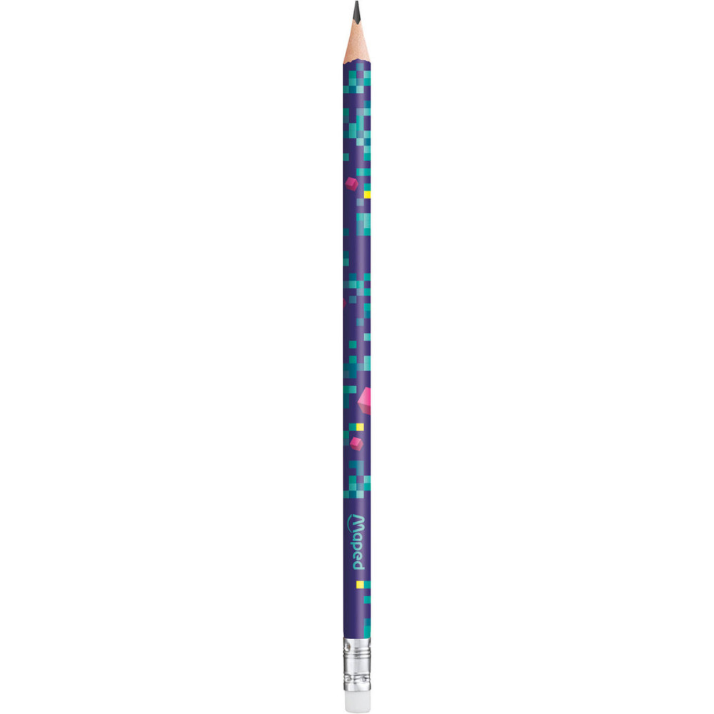 Set of Pixel pencils - Maped - HB, 6 pcs.