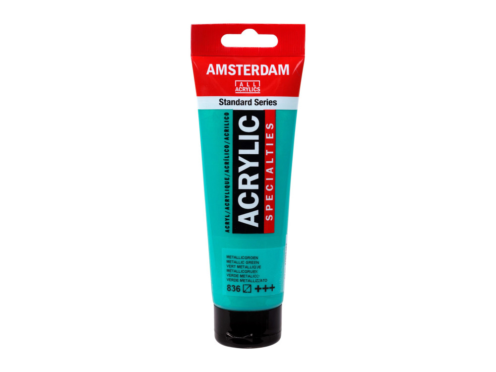 Acrylic paint in tube - Amsterdam - 836, Metallic Green, 120 ml