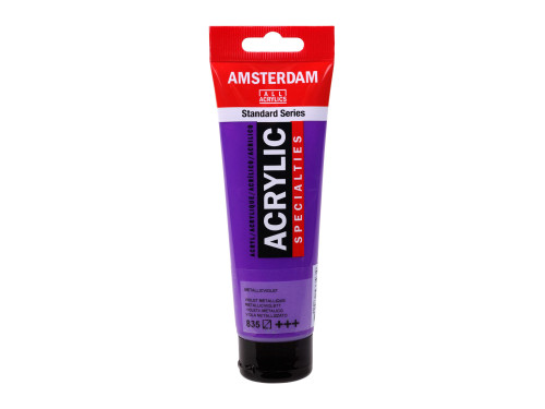 Farba akrylowa - Amsterdam - 835, Metallic Violet, 120 ml