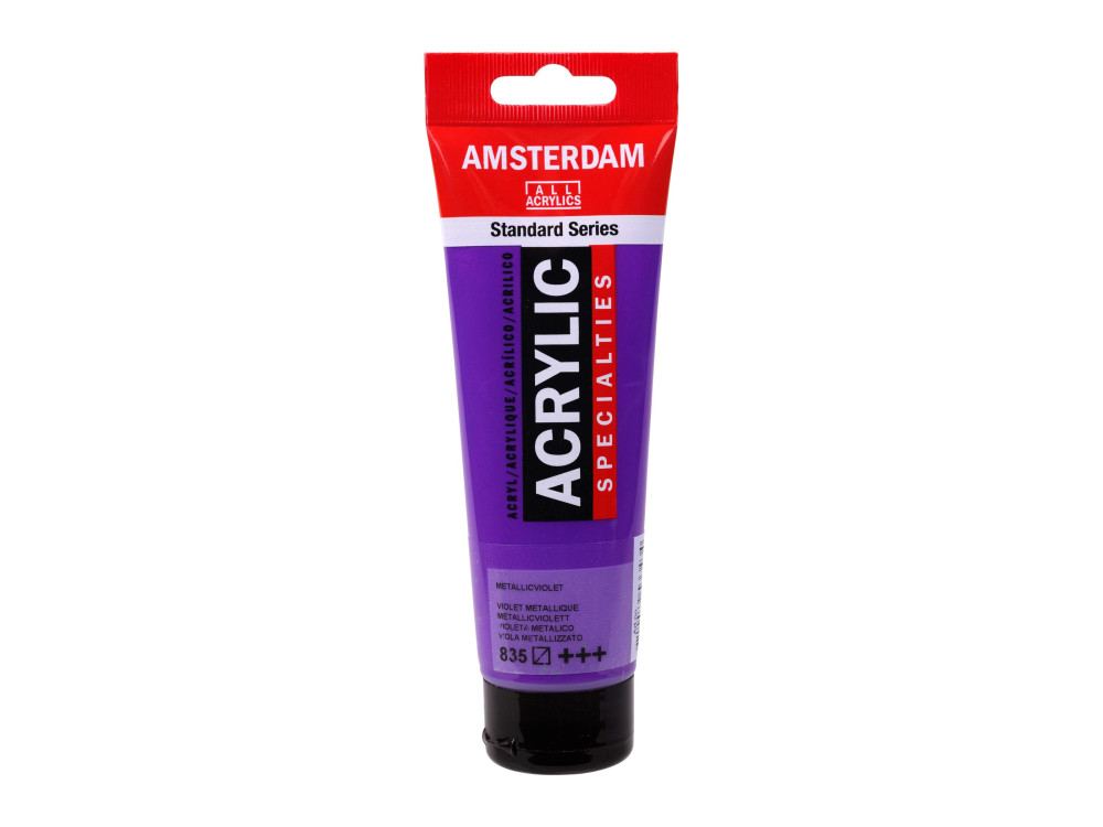 Acrylic paint in tube - Amsterdam - 835, Metallic Violet, 120 ml