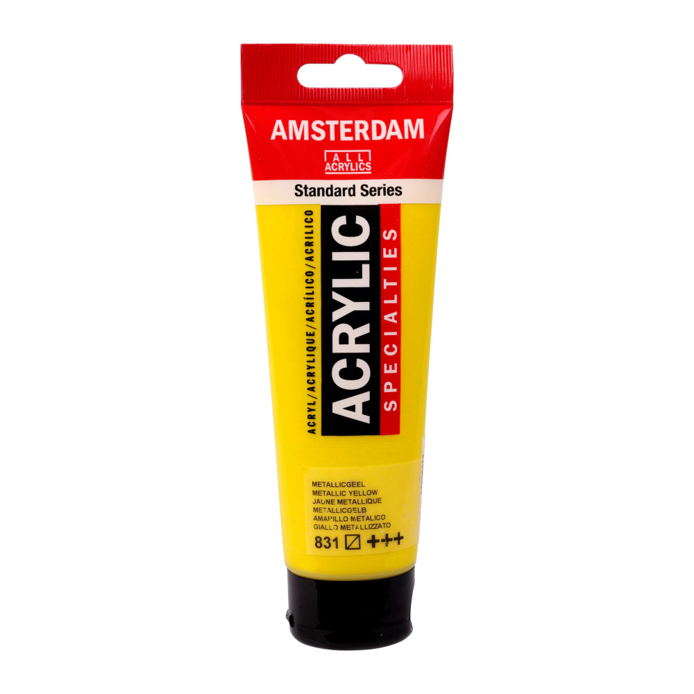 Farba akrylowa - Amsterdam - 831, Metallic Yellow, 120 ml