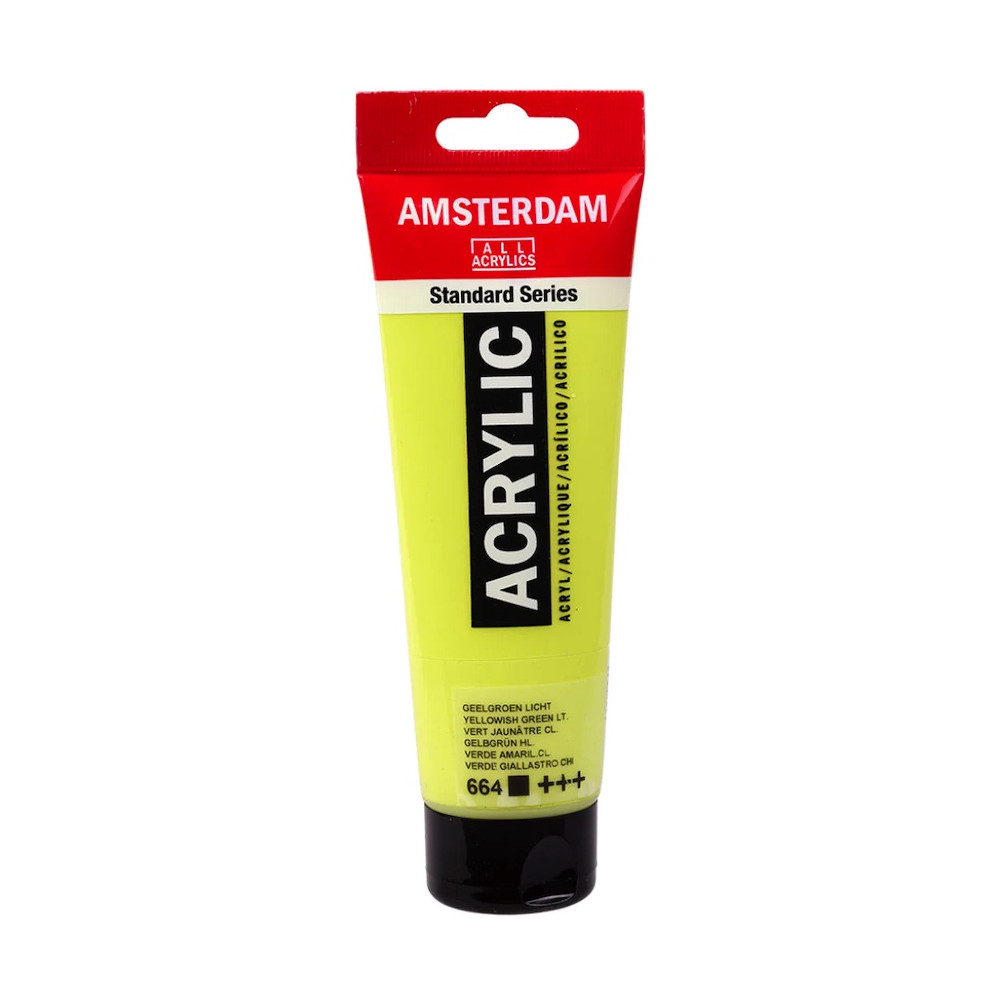 Acrylic paint in tube - Amsterdam - 664, Yellowish Green Light, 120 ml