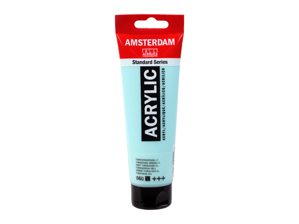 Farba akrylowa - Amsterdam - 660, Turquoise Green Light, 120 ml