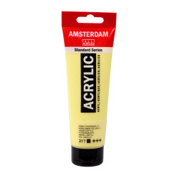 Acrylic paint in tube - Amsterdam - 217, Permanent Yellow Light, 120 ml