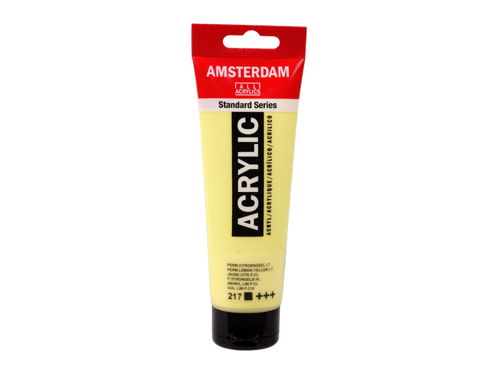 Acrylic paint in tube - Amsterdam - 217, Permanent Yellow Light, 120 ml