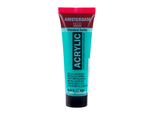 Farba akrylowa - Amsterdam - 836, Metallic Green, 20 ml