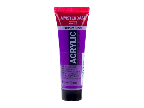 Acrylic paint in tube - Amsterdam - 835, Metallic Violet, 20 ml