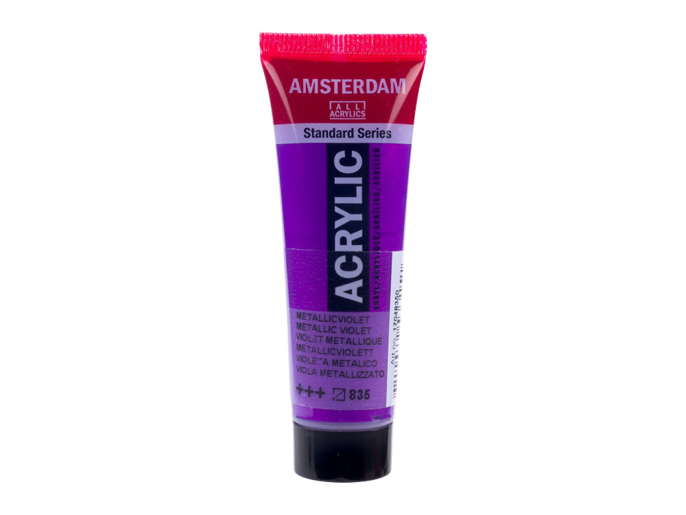 Farba akrylowa - Amsterdam - 835, Metallic Violet, 20 ml