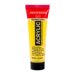 Farba akrylowa - Amsterdam - 831, Metallic Yellow, 20 ml