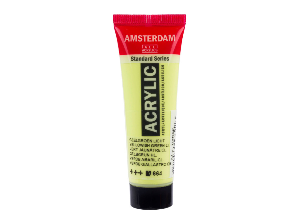 Acrylic paint in tube - Amsterdam - 664, Yellowish Green Light, 20 ml