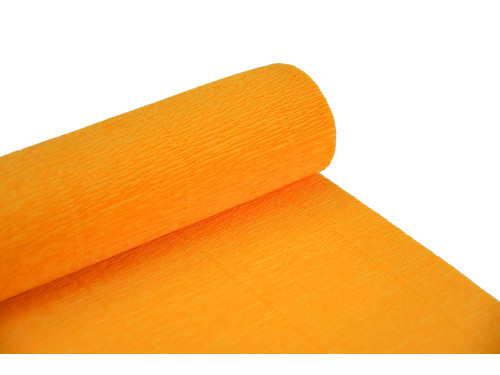 Krepina, bibuła włoska 180 g - Orange, 50 x 250 cm