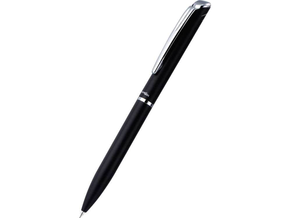 Ballpoint pen EnerGel 2007 - Pentel - black and silver, 0,7 mm