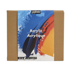 Set of acrylic paints with accessories - Pébéo - 48 x 20 ml