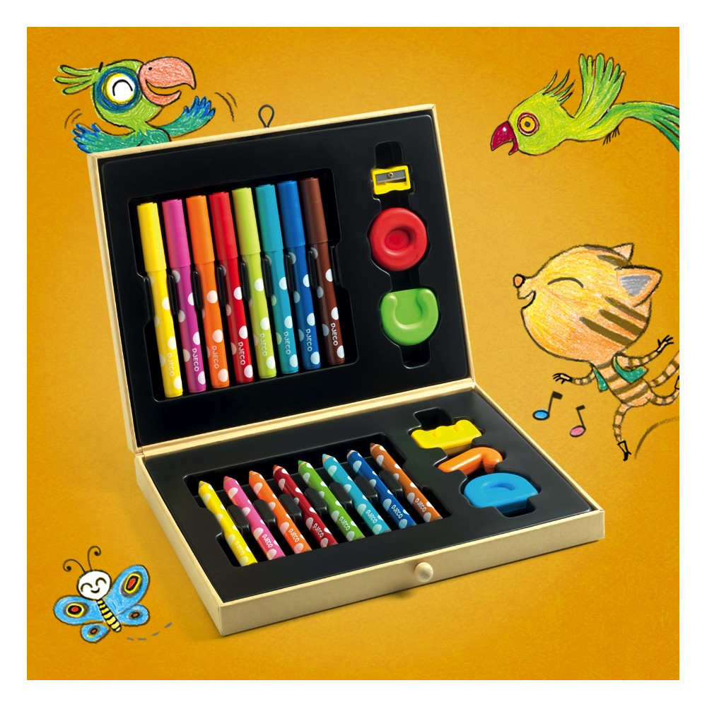 Box of colors set for kids - Djeco