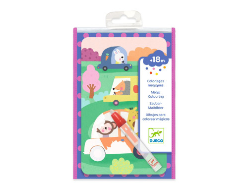 Water coloring book for kids - Djeco - On the way